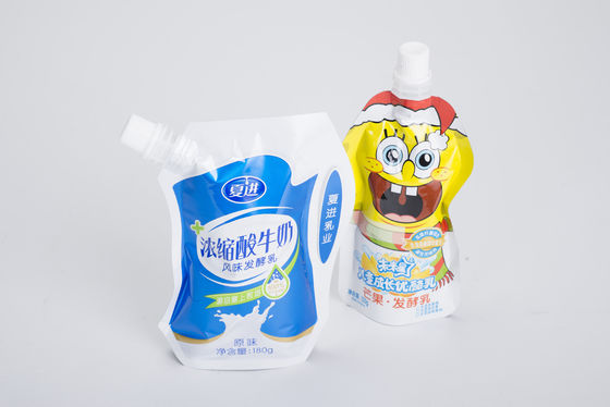 Płaskie dno Stand Up Pouchami z Conner Spout Doypack Do Jelly / Juice / Jam