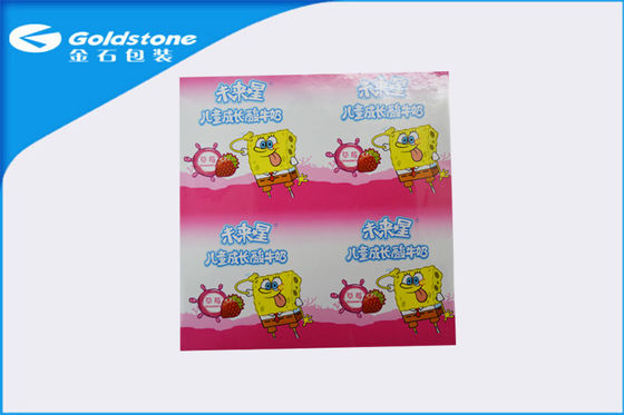 Wyczyść Print Aluminium Heat Seal Rolka folii do pakowania soku / jogurtu / mleka / kawy